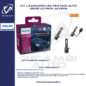 KIT LAMPADE LED SERIE ULTION H1 12V LED PHILIPS 11258U2500CX